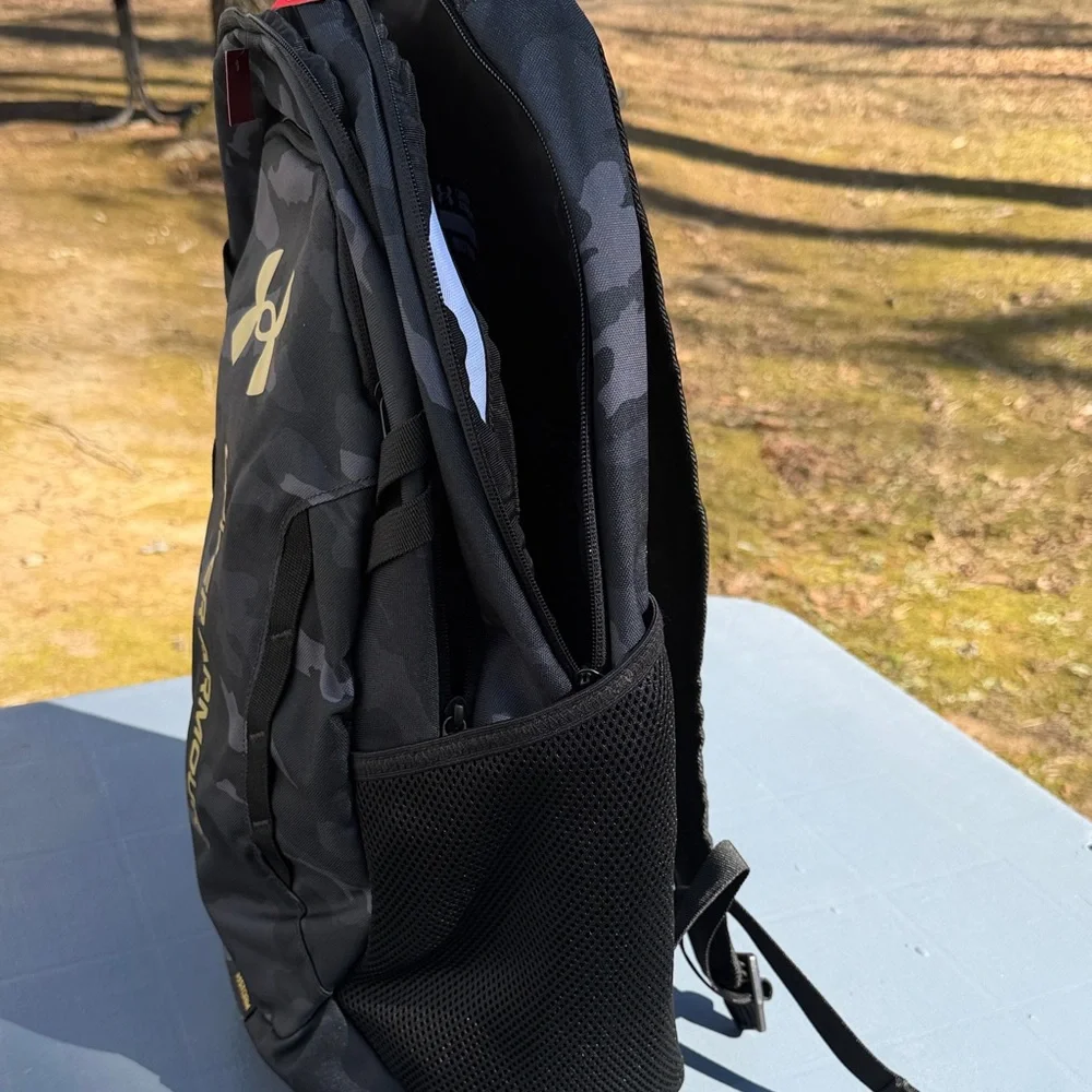 Under Armour Camo Black and Gold Backpack
